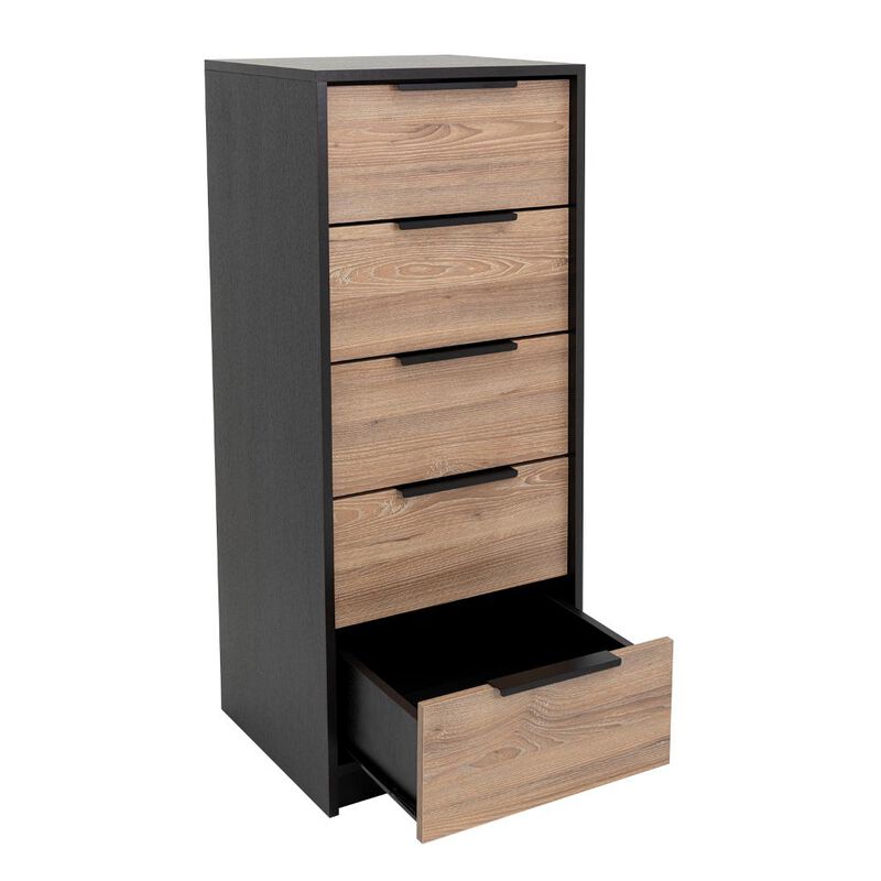 C&oacute;moda Organizador 5 cajones Kaia, Color Wengue... image number null