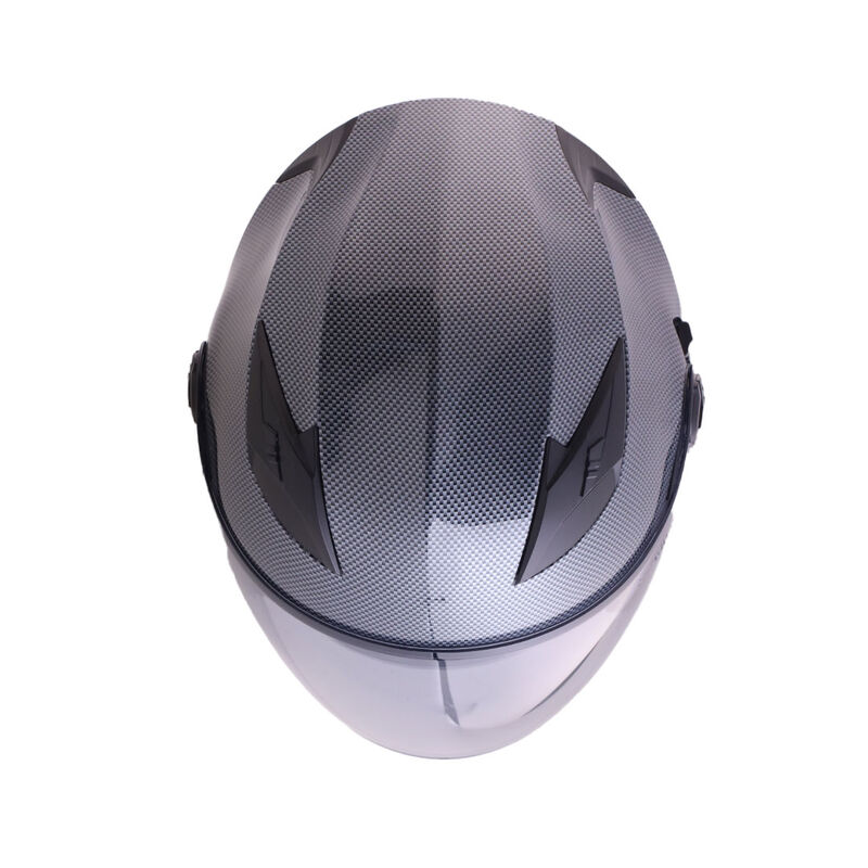Casco Para Moto Edge Jaguar S&oacute;lido Gris Certifi... image number null