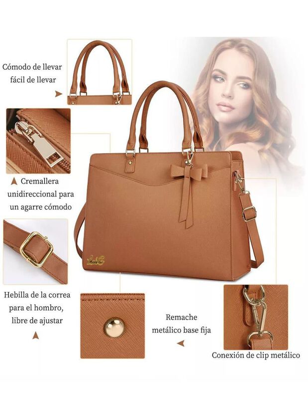 Bolsa Tote Pink Brule Para Mujer image number null