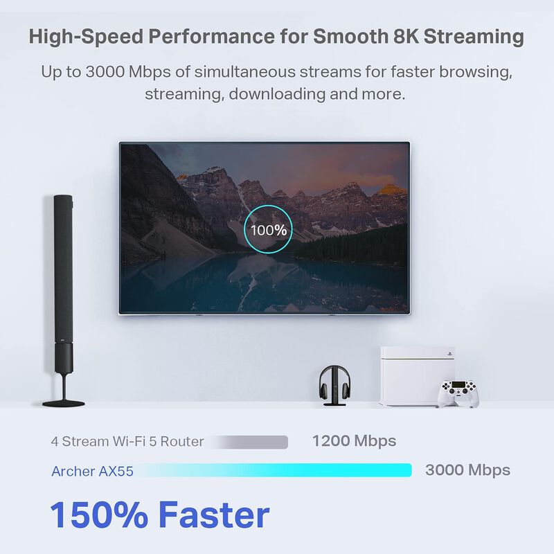 Router Wifi 6 Tp-link Archer Ax55 Ax3000 2402 M... image number null