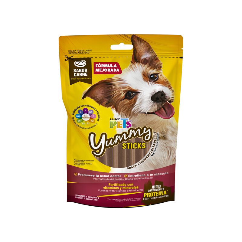 Fancy Pets Yummy Sticks Sabor Carne Para Perro ... image number null