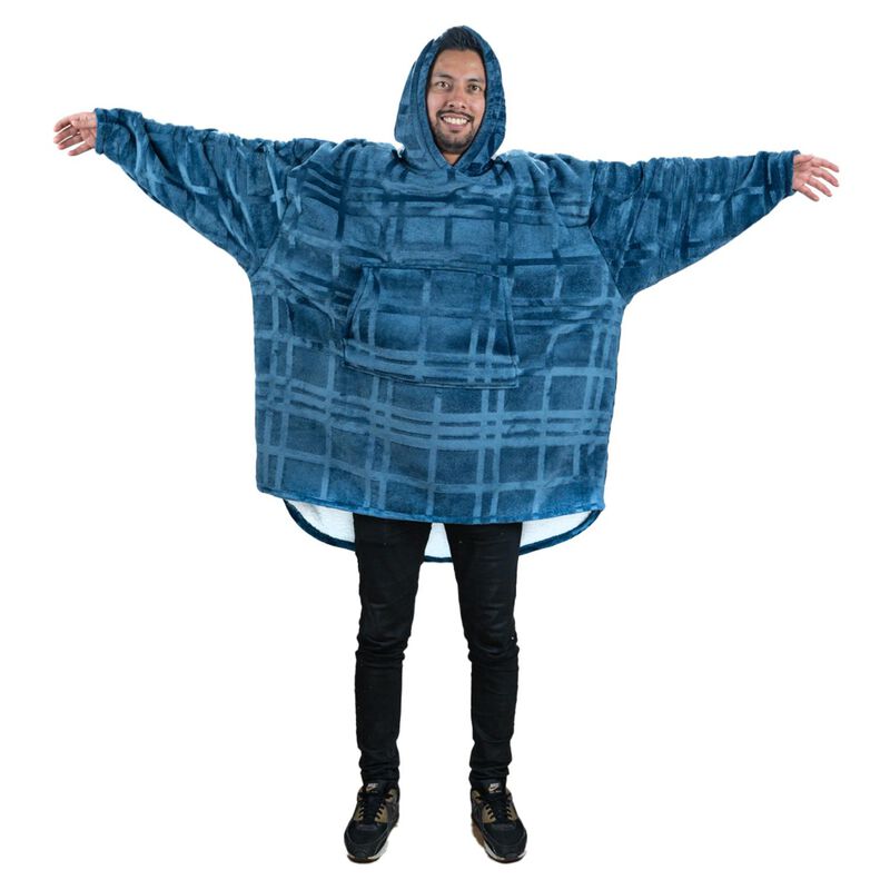 Pijama Adulto Unitalla Sudadera Cobija Azul Mar... image number null
