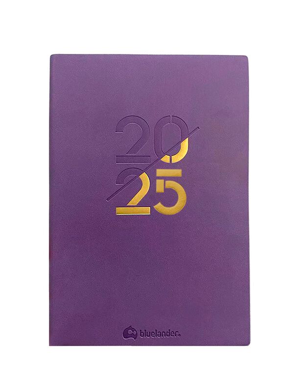 Agenda 2025 Morado con Pesta&ntilde;as Planificadoras ... image number null