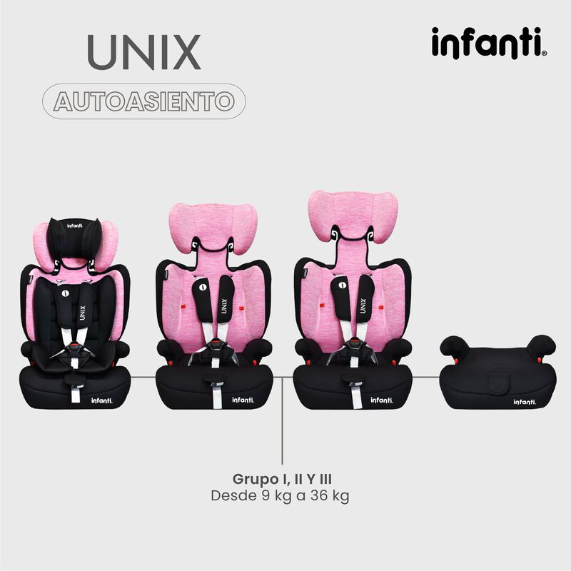 Autoasiento Unix Convertible Rosa image number null