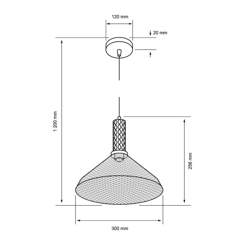 L&aacute;mpara Colgante de Cristal, 1.20 m de Altura, ... image number null