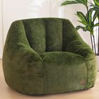 Puf Maxyoyo, C&oacute;modo, Con Respaldo De Piel Sint&eacute;tica, Color Verde