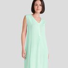 Camisón Corto Jaquard con Topitos Verde