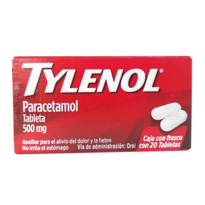 Tylenol 500 Mg 20 Tableta(s) image number null