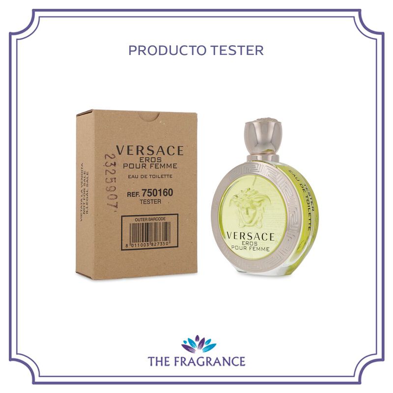 Tester Versace Eros Pour Femme 100ml Edt Spray image number null
