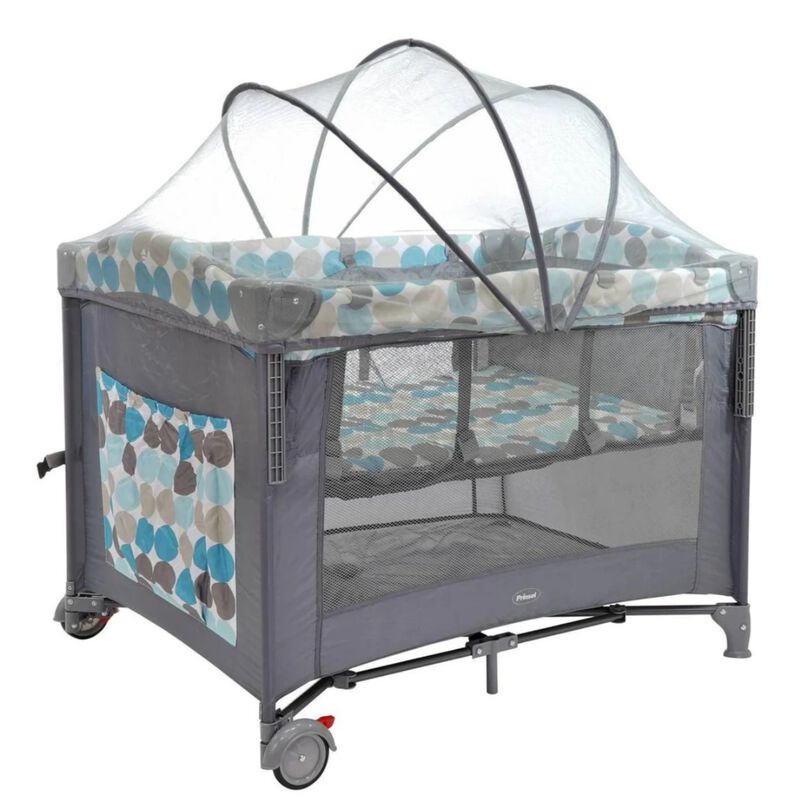 Corral Cuna Baby Colecho Prinsel 6052 Gris ORT8 image number null