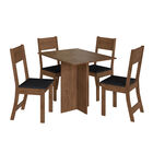 Comedor 4 Sillas Mesa Rectangular Talita Café