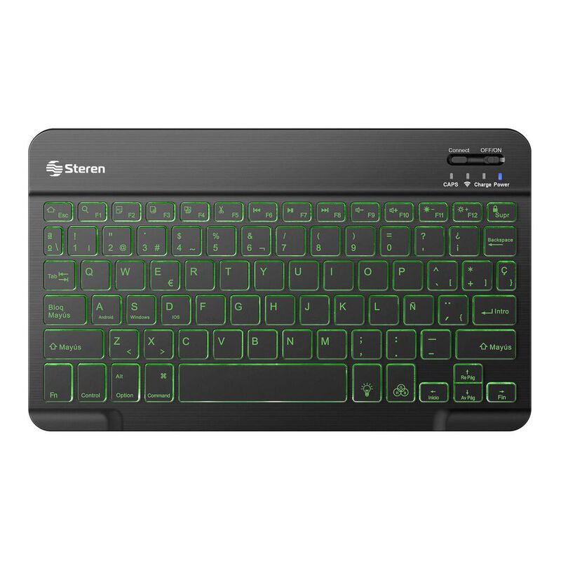 Teclado Bluetooth recargable iluminación compac... image number null