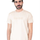 Playera Caballero Cuello Redondo Estampado Beige Claro Roosevelt C348