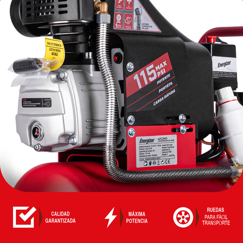 Energizer Compresor De Aire 24L 2hp 110v 115 PS... image number null