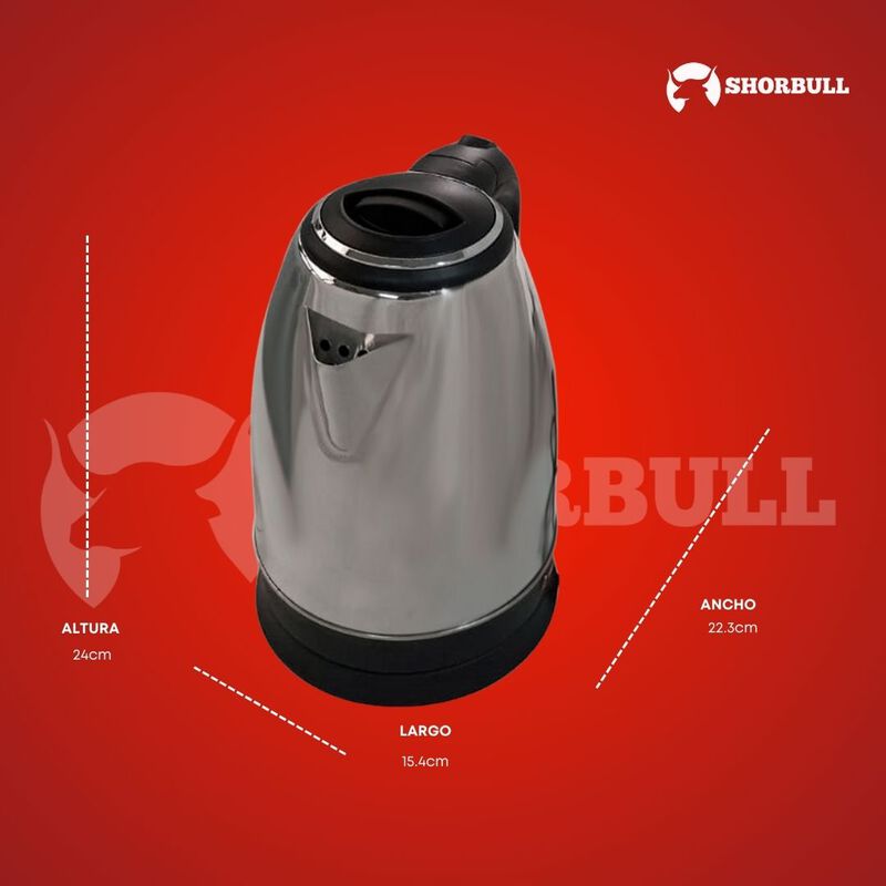 SHORBULL - Tetera El&eacute;ctrica De Acero Inoxidable... image number null
