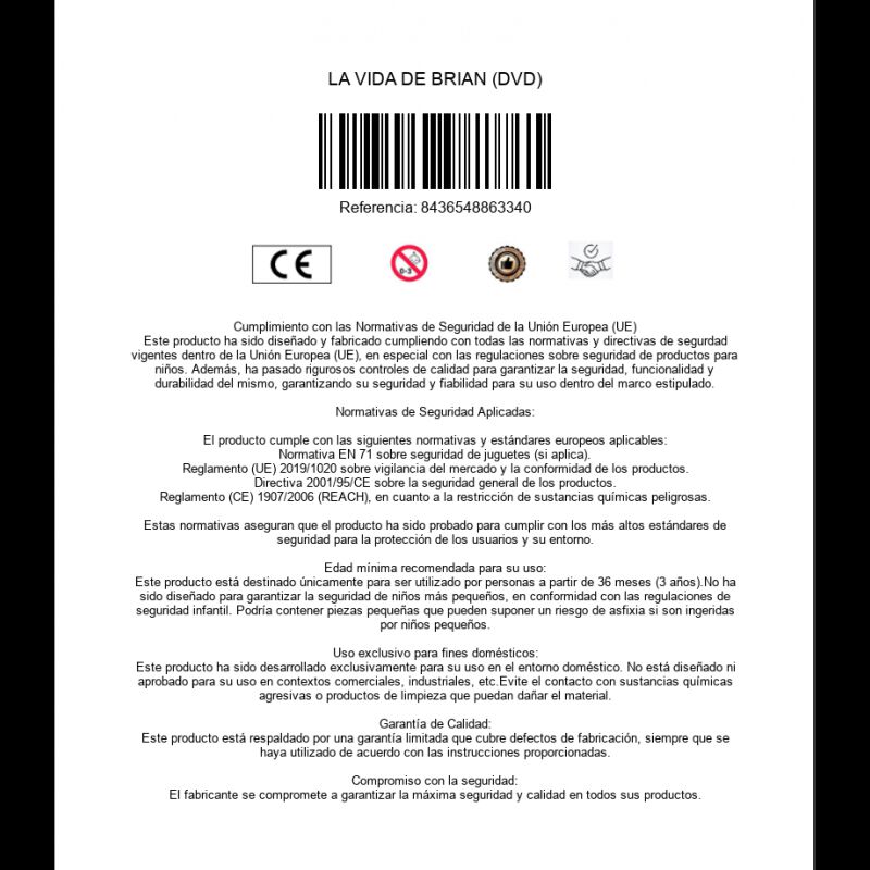 La Vida De Brian (dvd) image number null