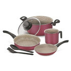 Batería De Cocina Tramontina 20599/789, 20599761 Paris 7 Piezas Roja End