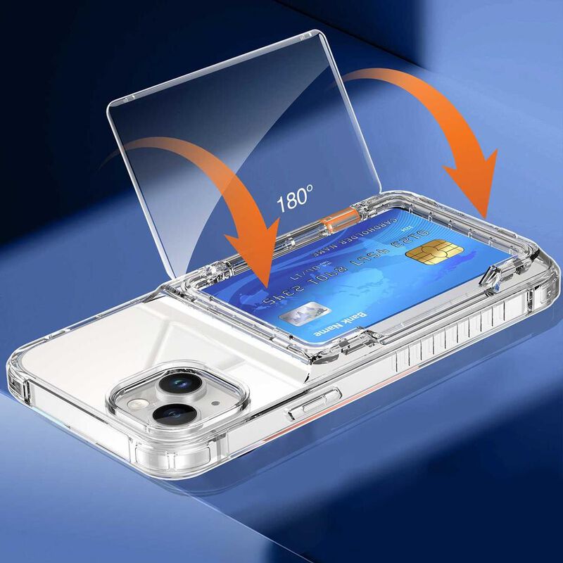 Funda TEKKU TPU Tarjetero para iPhone 15 Transp... image number null