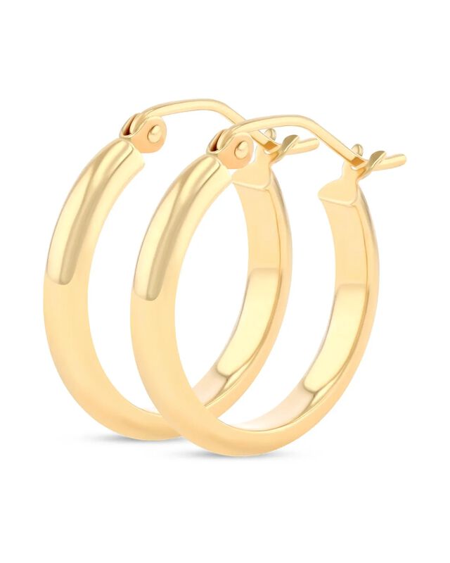 Arracadas De Oro Amarillo 14k (18 Mm) image number null
