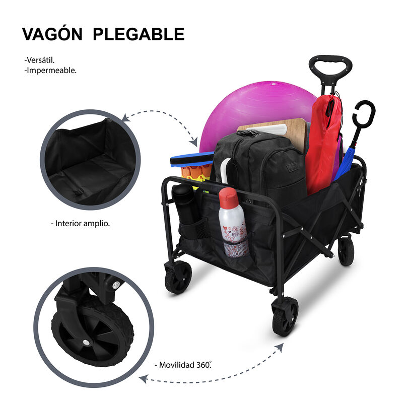 Carrito De Compras Vagón Plegable Multiusos De ... image number null