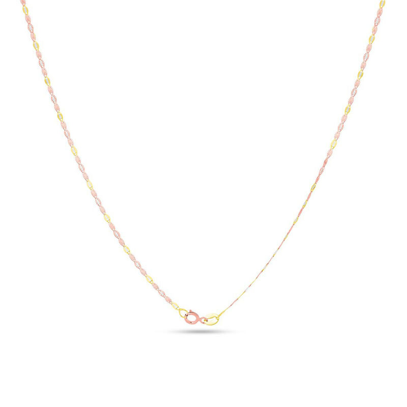 Cadena De Oro Florentino 14k Valentino (50cm Ap... image number null