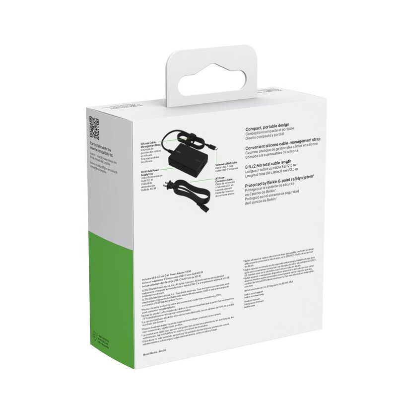 Adaptador Tipo C Belkin 100w Negro image number null