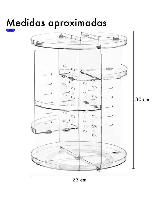 Organizador De Cosmeticos Pink Brule image number null