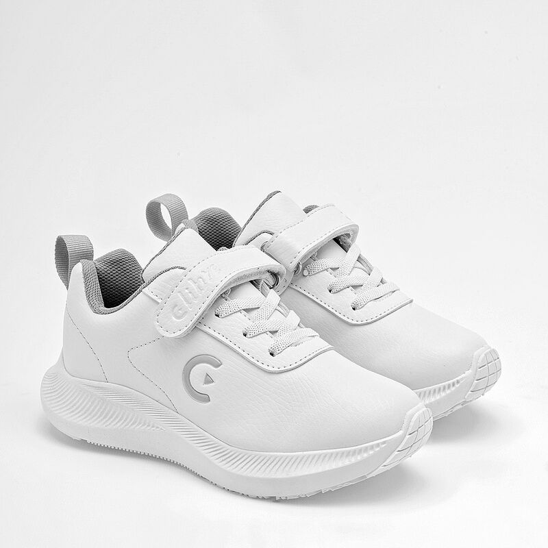 C>Libre Tenis deportivo para ni&ntilde;o blanco, aguje... image number null