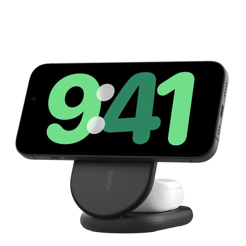 Cargador Inal&aacute;mbrico Magn&eacute;tico 2 en 1 con Qi2 d... image number null