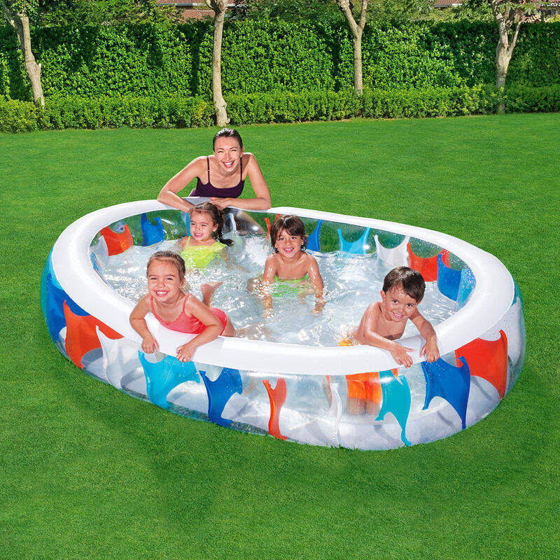 Alberca Inflable Ovalada con Decorado 2.29X1.52... image number null
