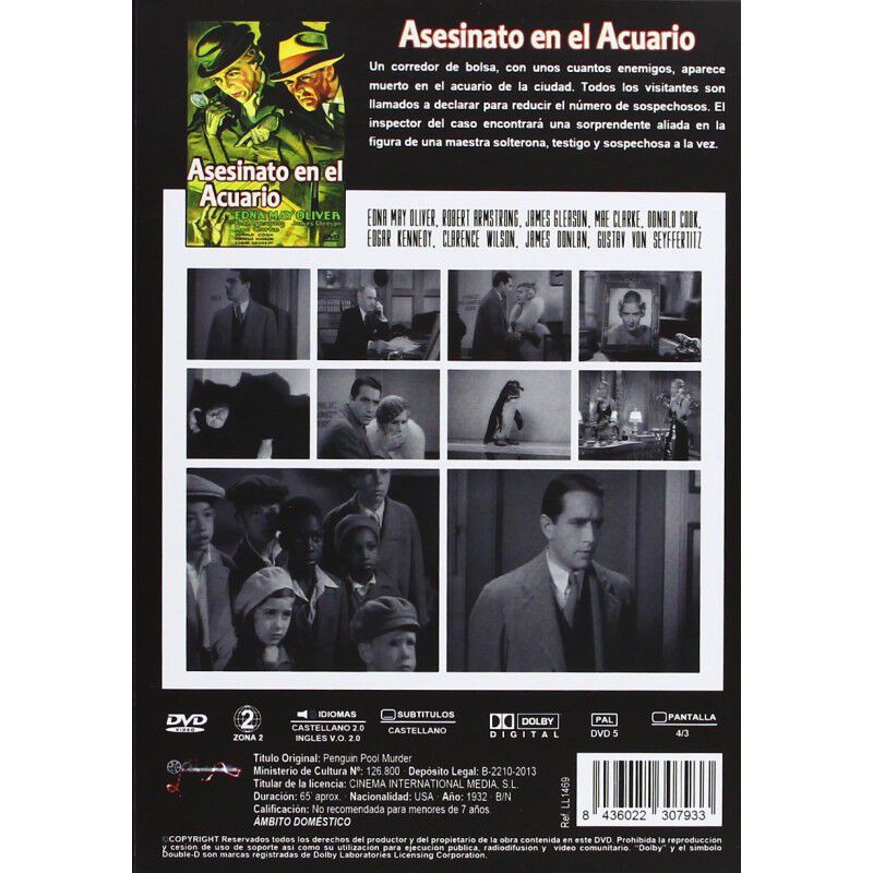 Asesinato En El Acuario [dvd] (1932) Penguin Po... image number null