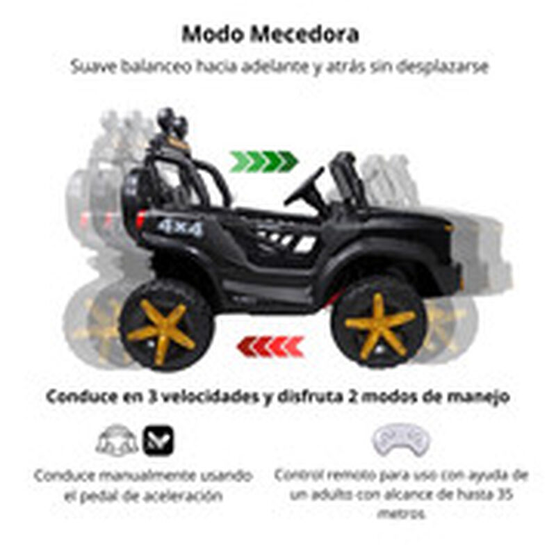 Camioneta El&eacute;ctrica Montable Ni&ntilde;os Control Remo... image number null