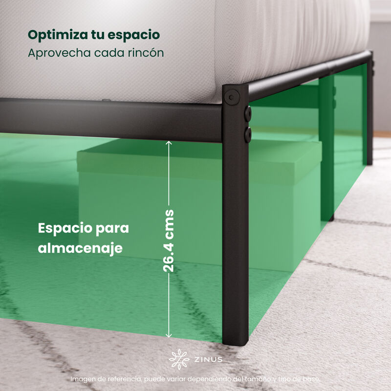 Zinus Florence | Base De Cama Con Cabecera Met&aacute;... image number null