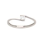 Anillo De Compromiso Oro Blanco Diamante 15 Pts - B1531b Talla 9