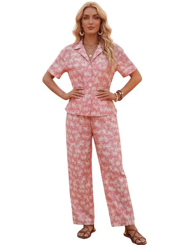 Conjunto De Dos Piezas Pantalon Y Camisa Malabi... image number null