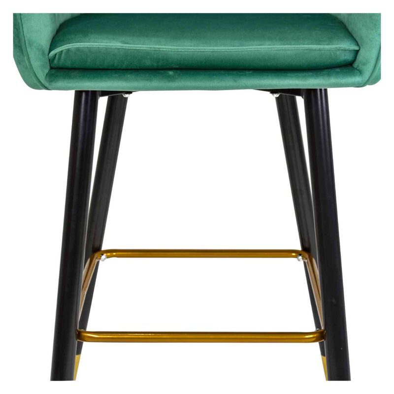 Silla Alta Tapizada Sillon Eames Terciopelo Ver... image number null