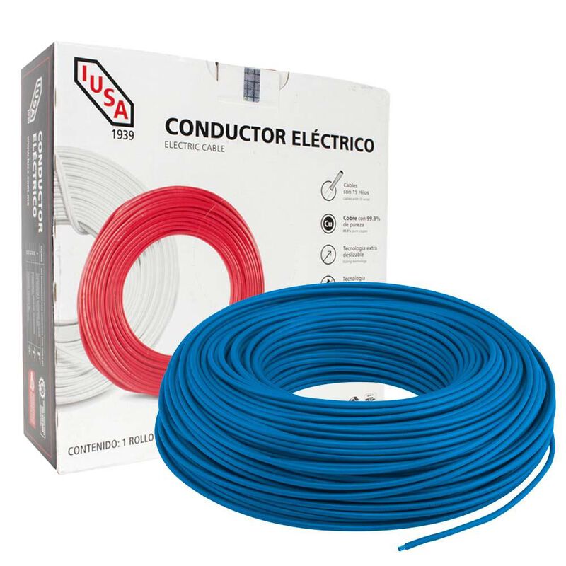 Cable Calibre 12 Thw-ls / Thhw-ls 100 M Azul image number null