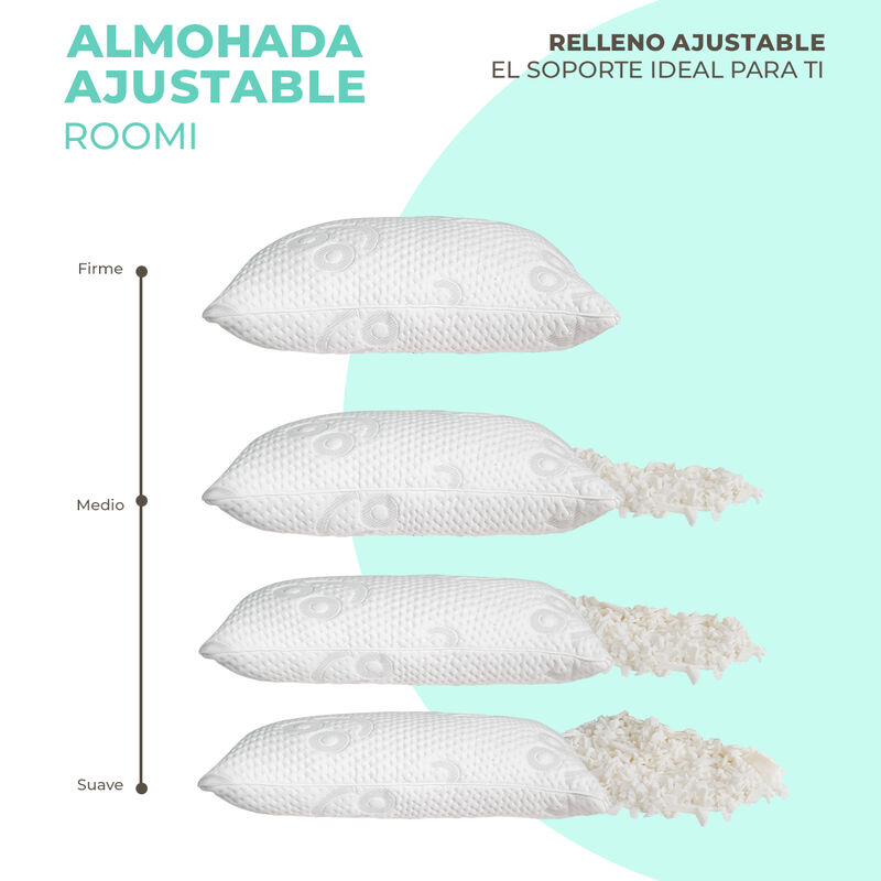 Almohada Ajustable de Memory Foam Roomi image number null