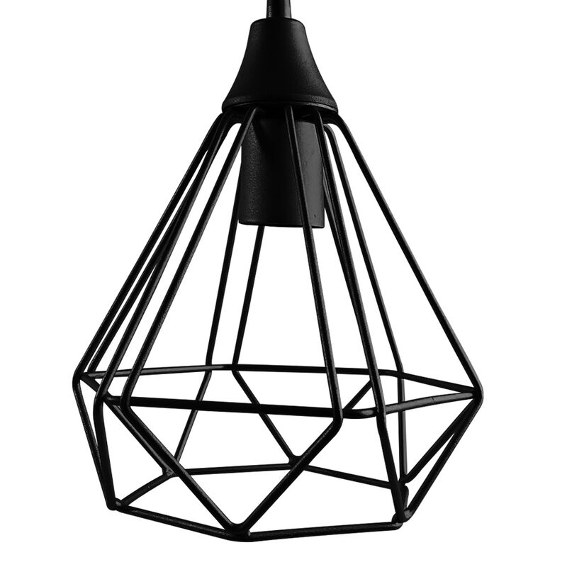 L&aacute;mpara Colgante Vintage Negra Mil Luces image number null