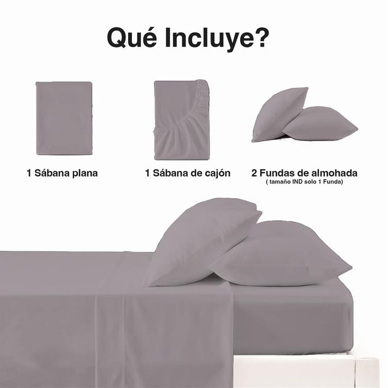 Juego S&aacute;banas Matrimonial - Queen Liso Polo One... image number null