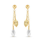 Aretes De Oro Amarillo Y Blanco 14k | Bizzarro