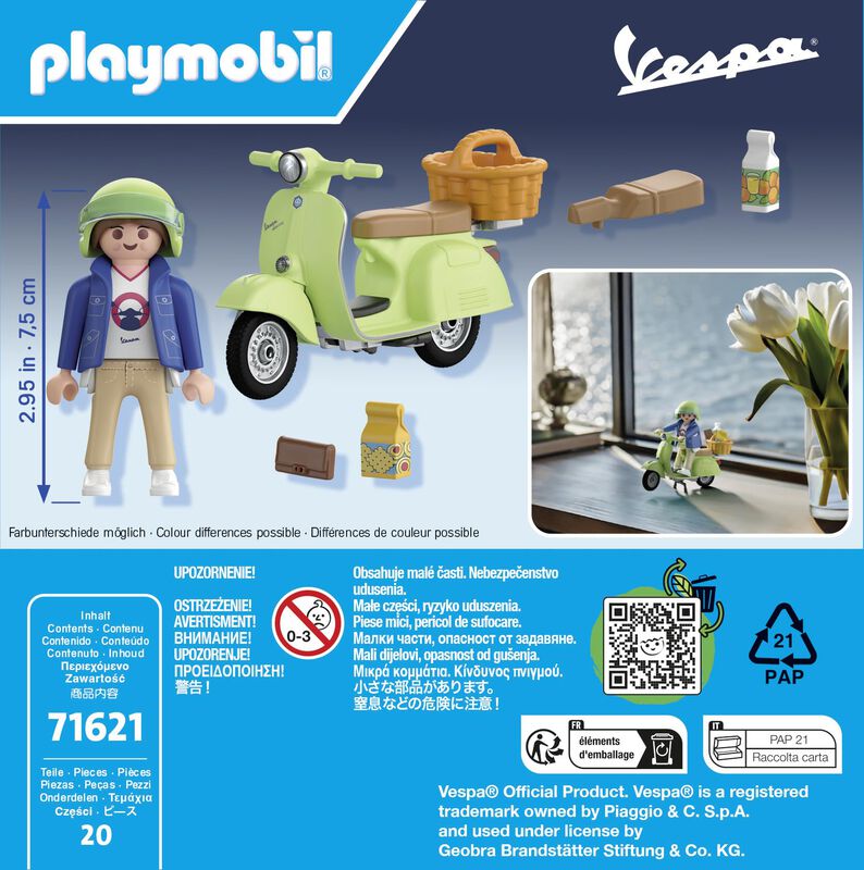 Figura De Acci&oacute;n Playmobil 71621 Vespa 150 Spri... image number null