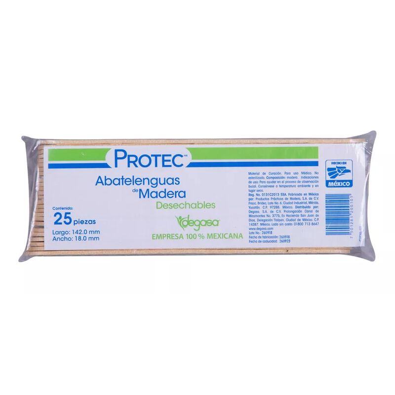 Protec Abatelenguas De Madera Con 25 Piezas image number null