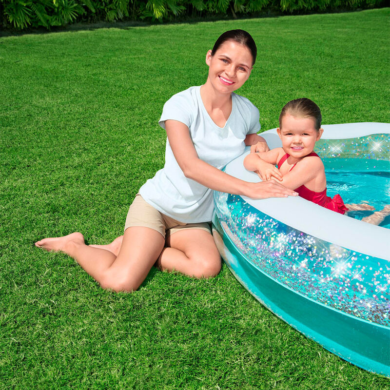 Alberca Inflable Curva 1.50X1.27X.43cm Color Tu... image number null