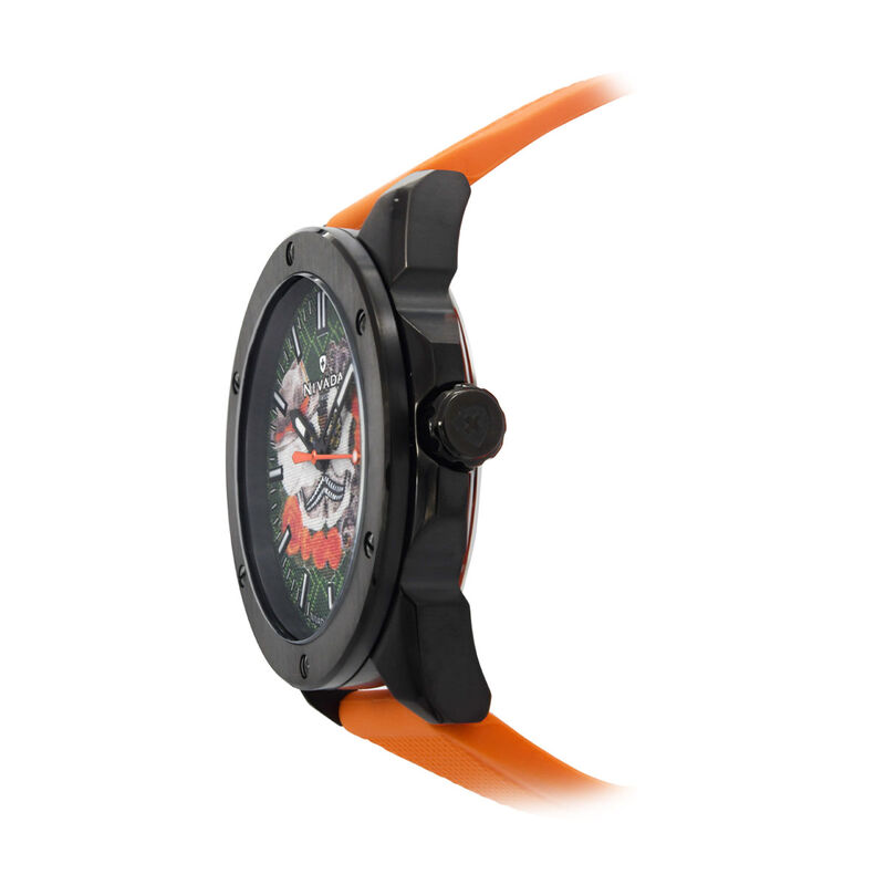 Reloj Nivada Catrina Pvd/Caucho Naranja &Iacute;ndices image number null