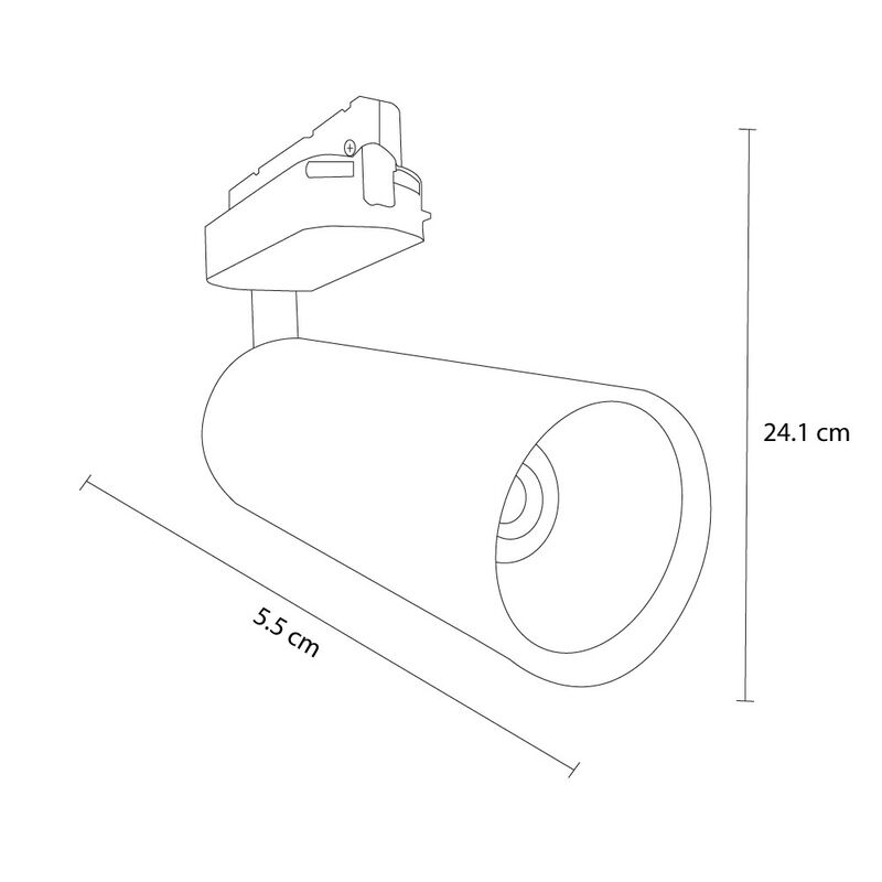 Lámpara para riel Toraku blanca Mil Luces image number null
