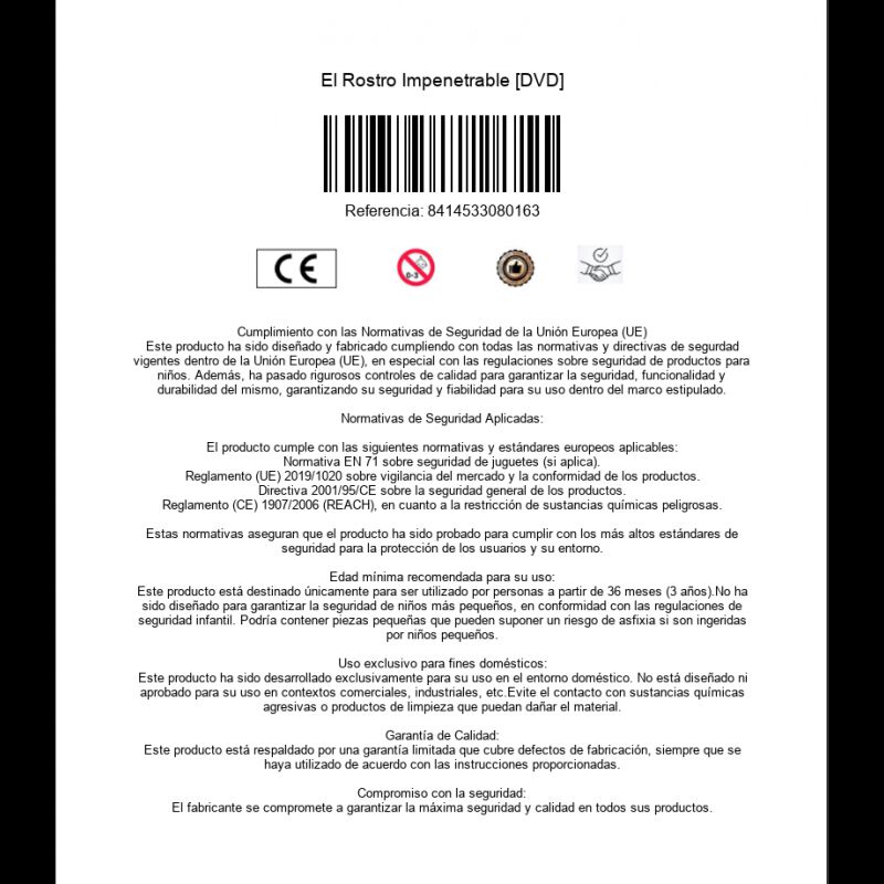 El Rostro Impenetrable [dvd] image number null