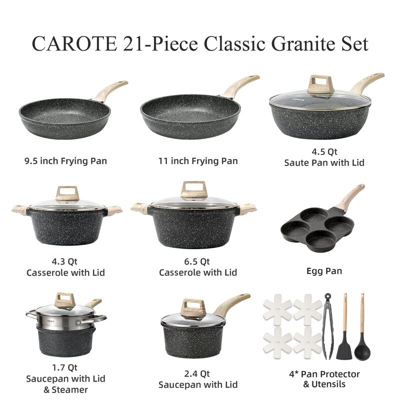 Juego De Utensilios De Cocina Carote Black Gran... image number null