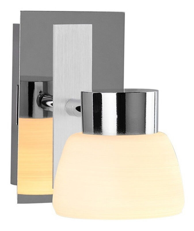 Lampara Sobreponer Muro Cromado 5w Luz Suave C&aacute;... image number null