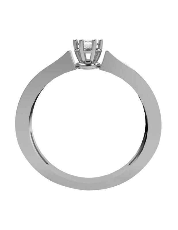 Anillo de Compromiso de 14K con Diamante de Lab... image number null